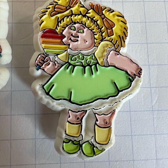 Vintage 1983 Cabbage Patch Kid pair of barrettes - Picture 4 of 8